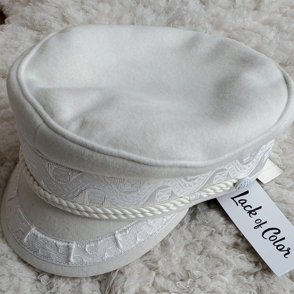 Anthropologie Rivera Engineer Hat in white